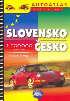 Slovensko Česko 1:200 000 Autoatlas