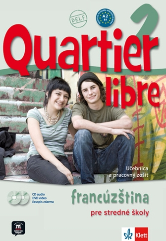 Quartier libre 2 - učebnica + pracovný zošit + CD + DVD + časopis