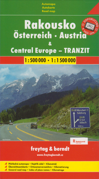 Rakúsko a Stredná Európa tranzit 1:500 00/1:1 500 - Automapa