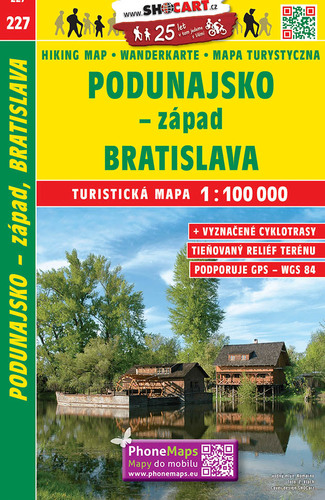 Kniha Podunajsko - západ, Bratislava 1:100 000