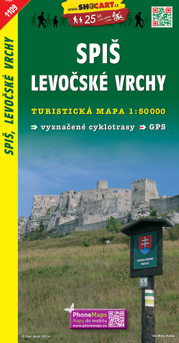 Spiš, Levočské vrchy TM č.1109 - 1:50 000