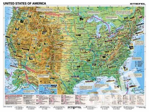 Kniha Basic Facts about USA (A3) - Tabuľka