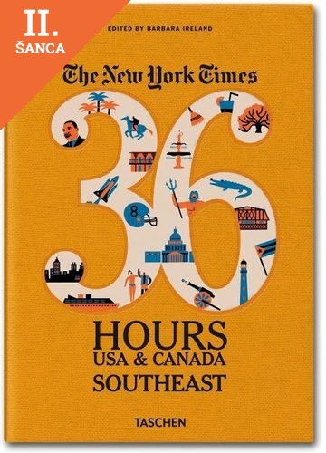 Lacná kniha NY Times, 36 Hours USA & Canada, Southeast