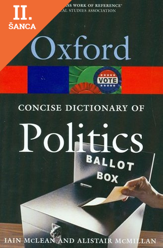 Lacná kniha Oxford Concise Dictionary of Politics