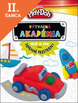 Lacná kniha Play-Doh Výtvarná akadémia Urob si sám dopravné prostriedky
