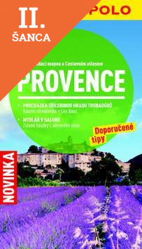 Lacná kniha Provence - cestovní průvodce se skládací mapou