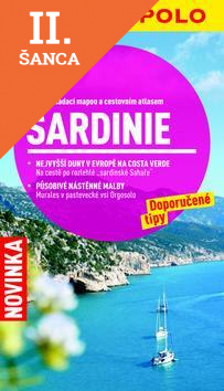 Lacná kniha Sardinie - cestovní průvodce se skládací mapou