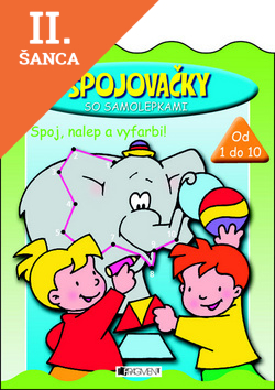 Lacná kniha Spojovačky so samolepkami (zelená)