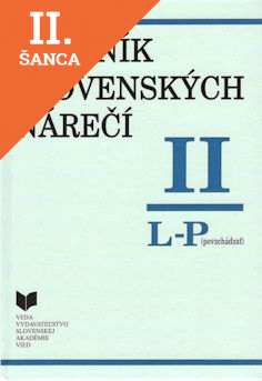 Lacná kniha Slovník slovenských nárečí II L - P