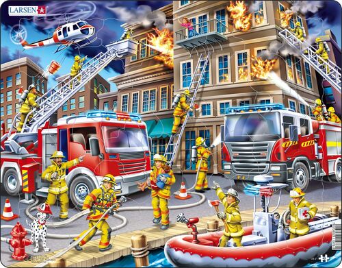 Puzzle Požiarnici Larsen US21-ZZ