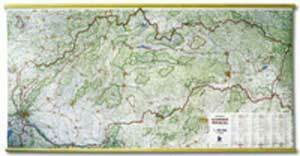 SR nástenná mapa 1:400 000 lamino+lišta FB