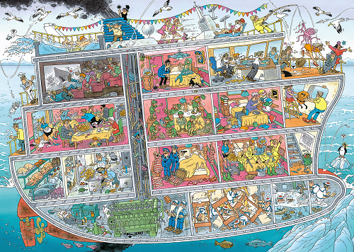 Puzzle Výletná loď 1000 Jan van Haasteren