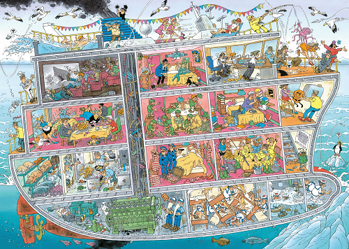 Puzzle Výletná loď 1000 Jan van Haasteren
