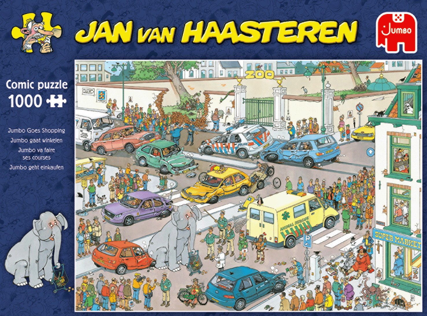 Puzzle Dopravná zápcha 1000 Jan van Haasteren