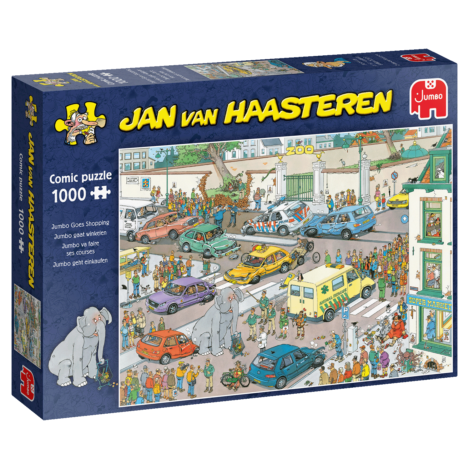 Puzzle Dopravná zápcha 1000 Jan van Haasteren