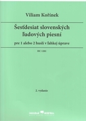 Kniha Šesťdesiat slovenských ľudových piesní