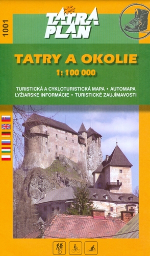 Tatry a okolie 1:100 000 letná - slov.