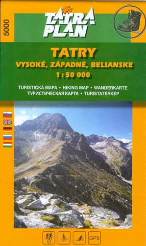 Kniha Tatry Vysoké, Západné, Belianske 1 : 50 000