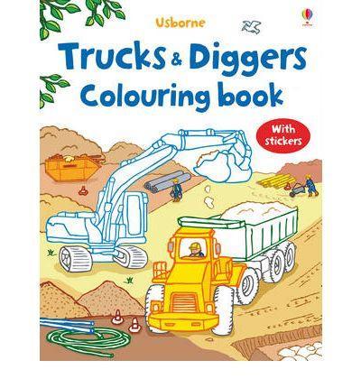 Trucks and Diggers Colouring Sticker Book