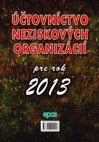 Účtovníctvo neziskových organizácií pre rok 2013