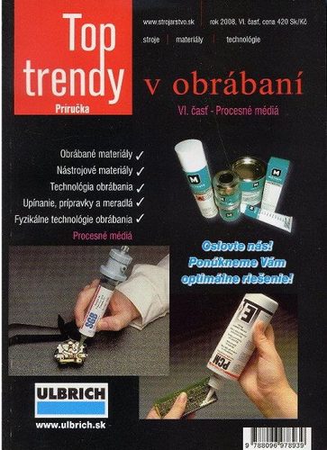 Kniha Top trendy v obrábaní VI. časť - procesné mediá