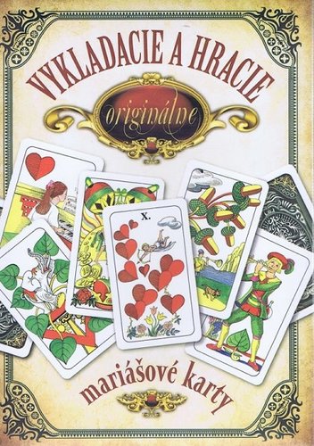 Vykladacie a hracie originálne mariášové karty - komplet kniha + karty