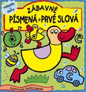 Zábavné písmená a prvé slová - nálepky a úlohy