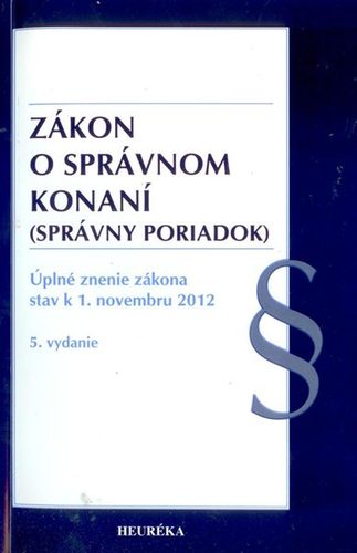 Zákon o správnom konaní 5. vydanie