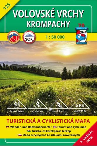 Kniha Volovské vrchy - Krompachy - TM 125 - 1: 50 000