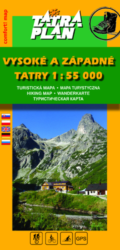 Vysoké a Západné Tatry 1:55 000 comfort - SK