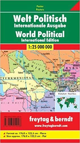 Svet nástenná mapa politická dvojitá lam+lišty