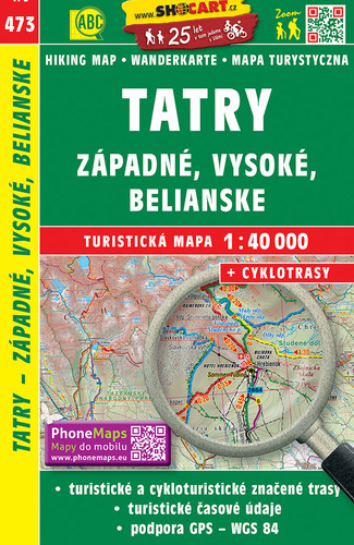 Kniha Tatry - Západné, Vysoké, Belianske 1:40 000