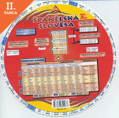 Lacná kniha Španělská slovesa/koleso