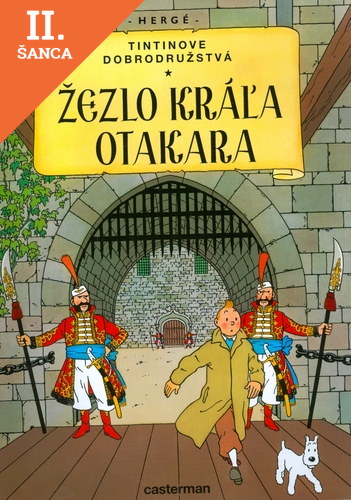 Lacná kniha Tintinove dobrodružstvá-Žezlo kráľa Otakara