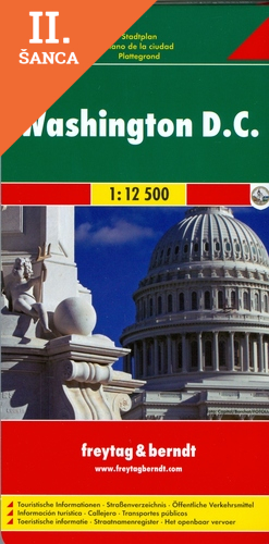 Lacná kniha Washington D.C. 1:12 500 automapa