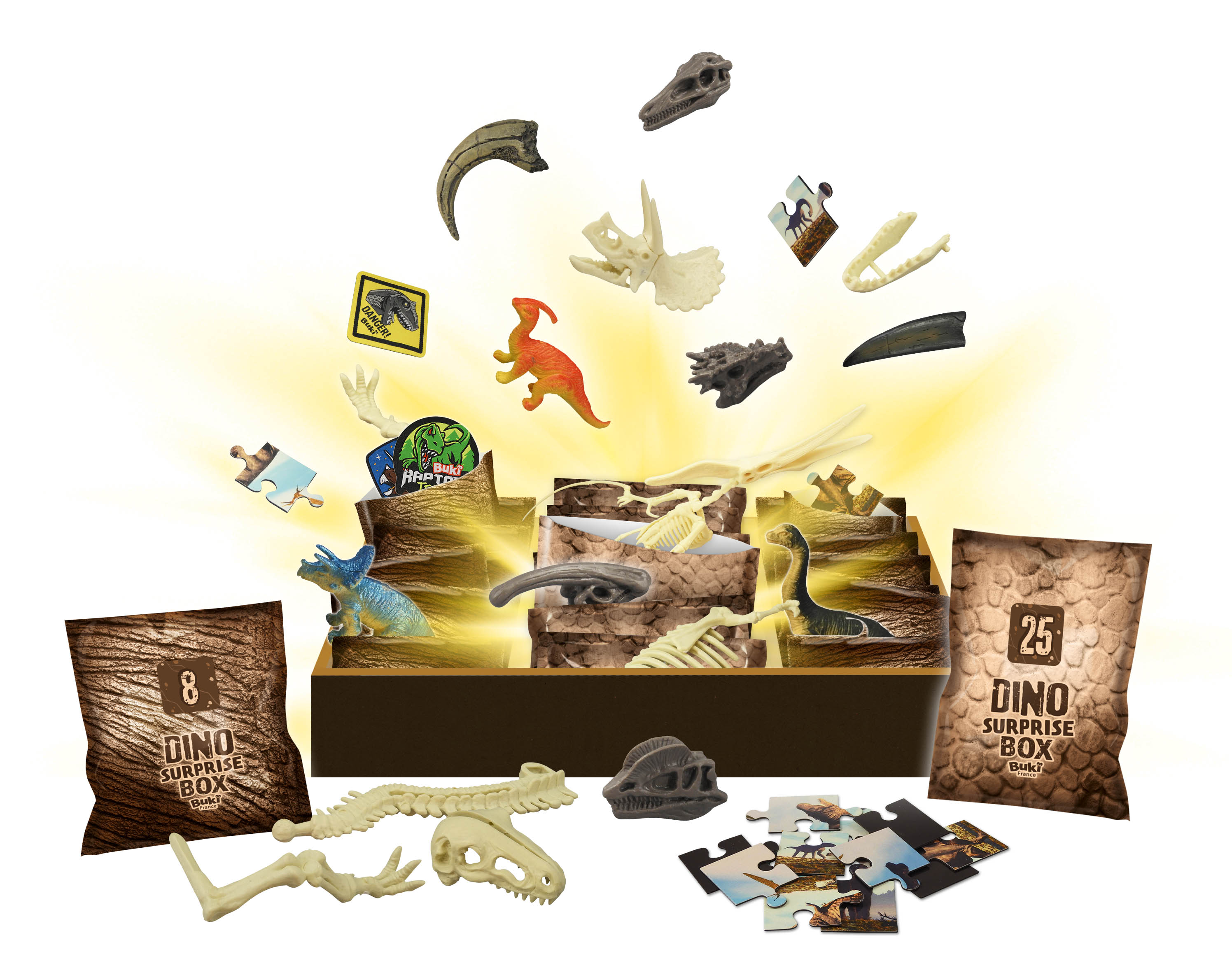 Dino box 25 vrecúšok s prekvapením