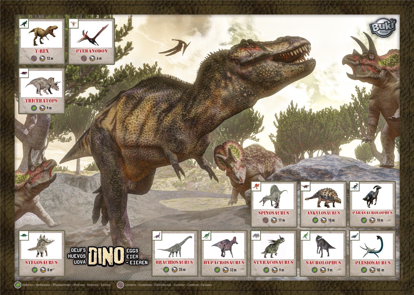 Maxi sada Dinosaurie vajcia 12ks