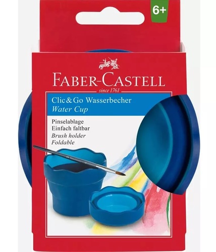 Kelímok Na Vodu Faber-Castell Clic & Go modrý