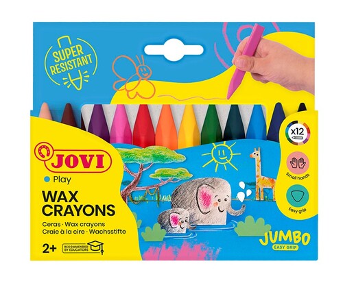 JOVI voskovky trojhranné 12 ks