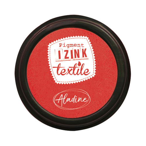 Aladine Textilný pečiatkovací vankúšik IZINK červená