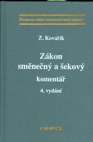 Zákon směnečný a šekový 4. vydání