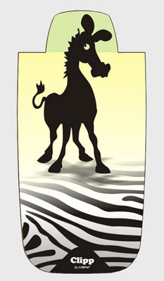 Svietiaca záložka Zebra