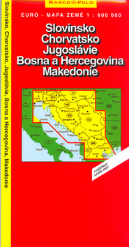 Chorvátsko, Slovinsko, BIH, Č.Hora 1:800T – register, PSČ