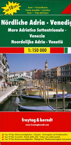 Severný Jadran - Benátky 1:150 000 - automapa