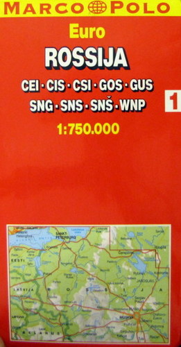 MP mapa: Rossija 1:750 000