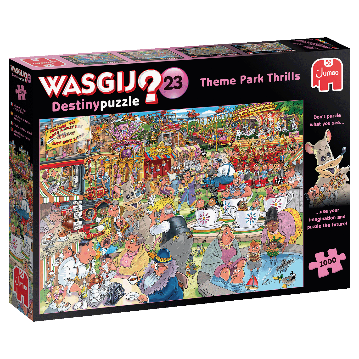 Puzzle Zábavný park Destiny Thrills 1000 Wasgij