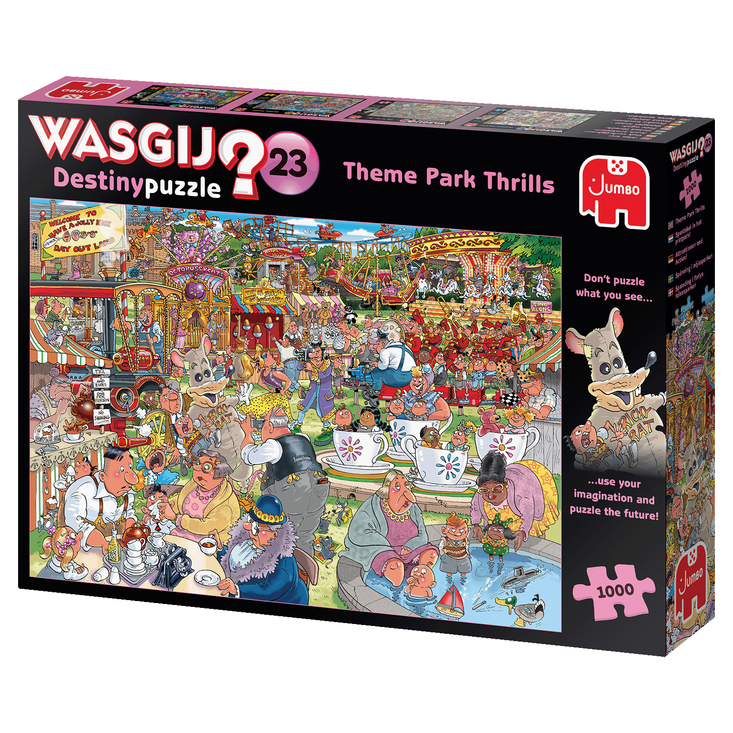 Puzzle Zábavný park Destiny Thrills 1000 Wasgij
