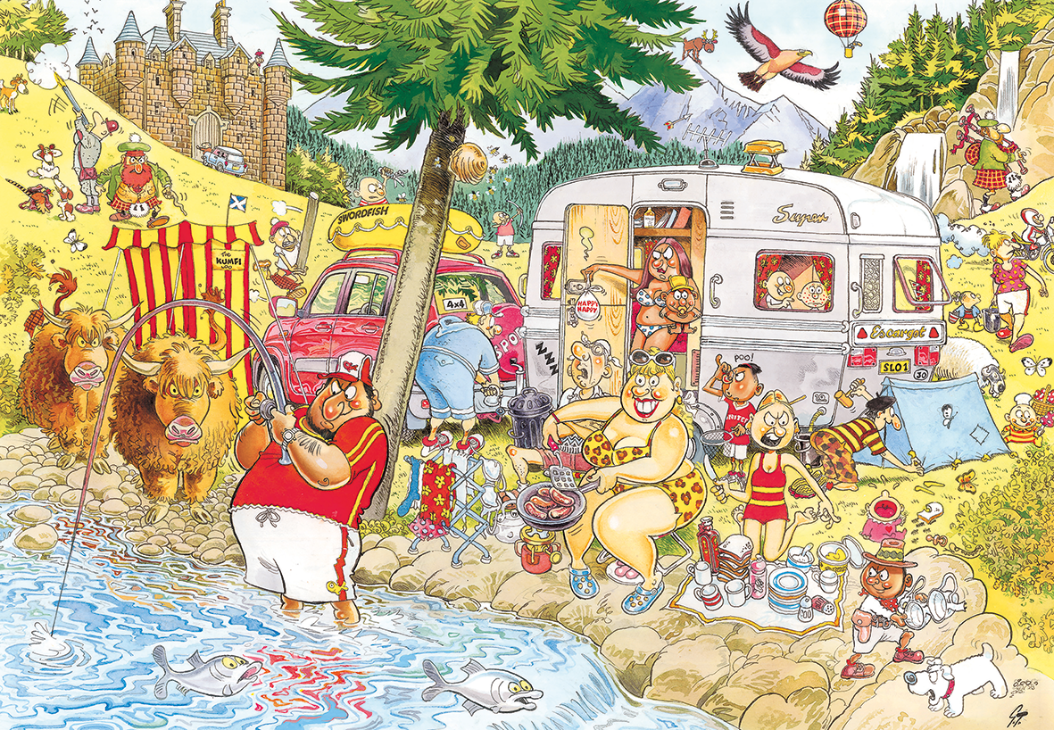 Puzzle Rozruch v tábore 1000 Wasgij