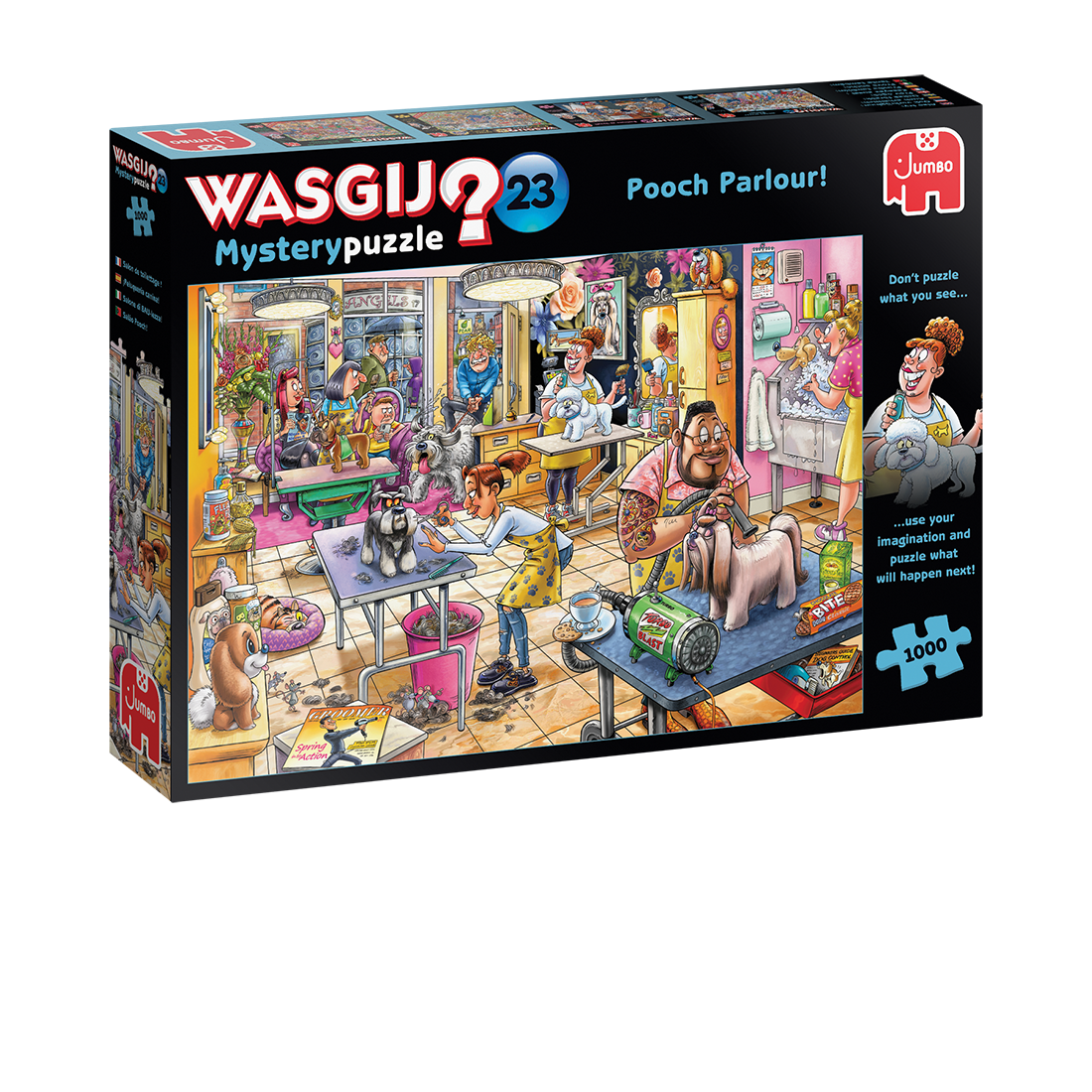 Puzzle Záhada v psom salóne 1000 Wasgij
