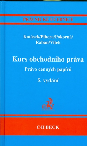 Kurs obchodního práva 5. vyd.
